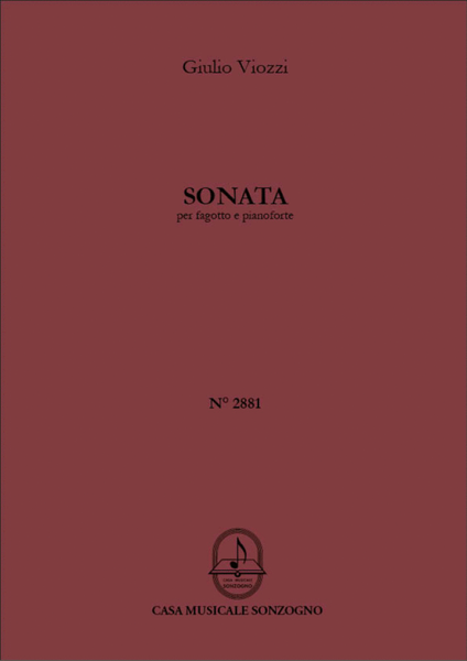 Sonata Per Fagotto E Pianoforte