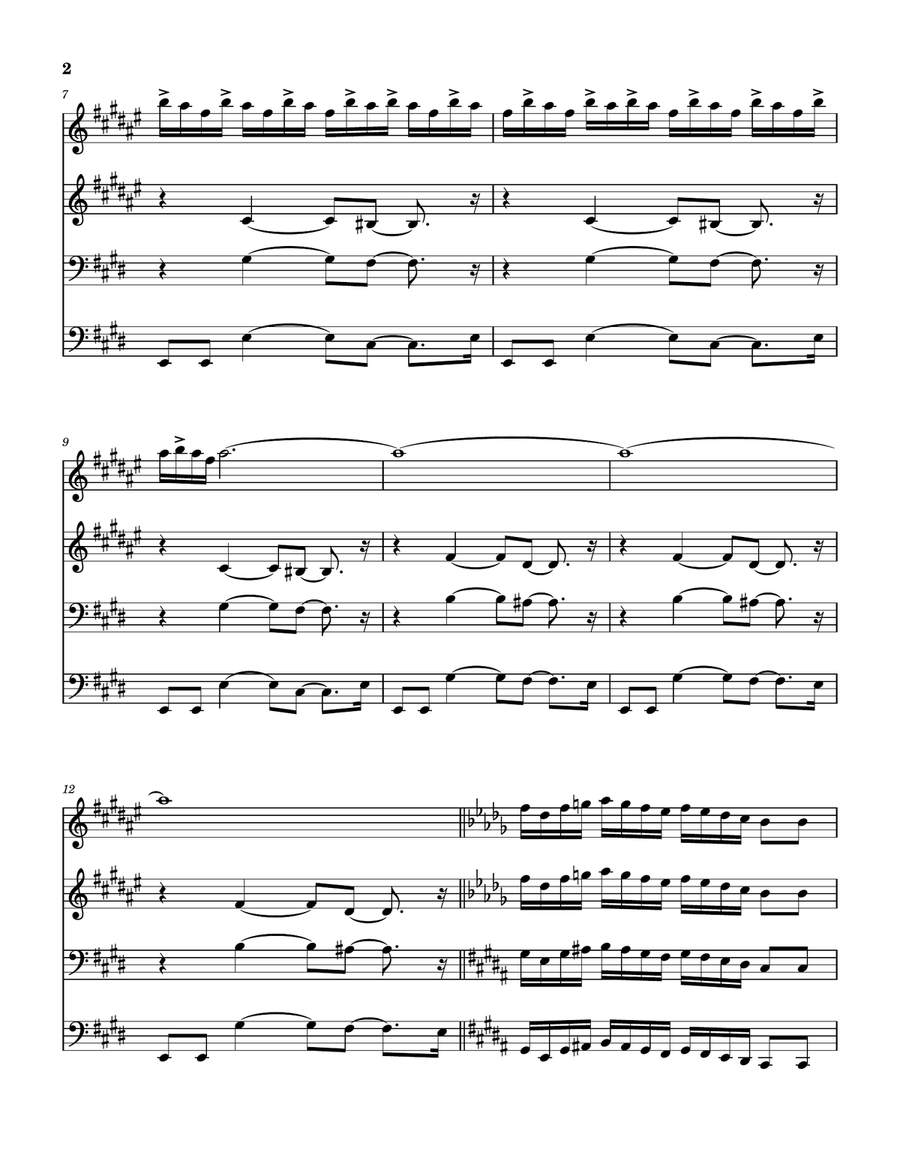 Echidna S Arf Of You Brass Quartet scores gallery preview page 3