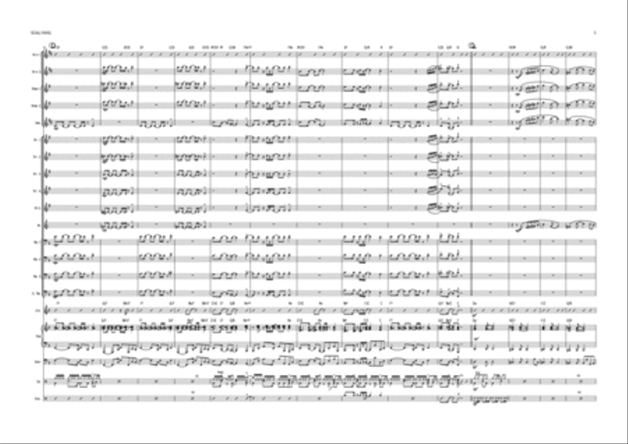 Scallywag Big Band original by Daryl McKenzie Jazz Ensemble scores gallery preview page 6