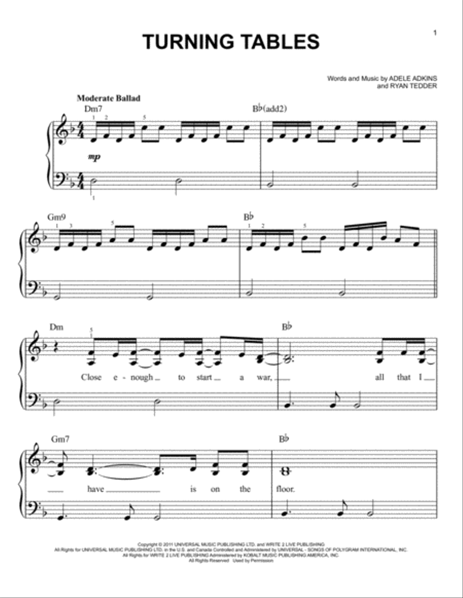 Turning Tables Voice scores gallery preview page 1