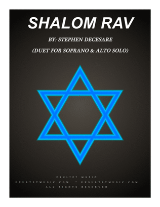 Book cover for Shalom Rav (Duet for Soprano and Alto Solo)