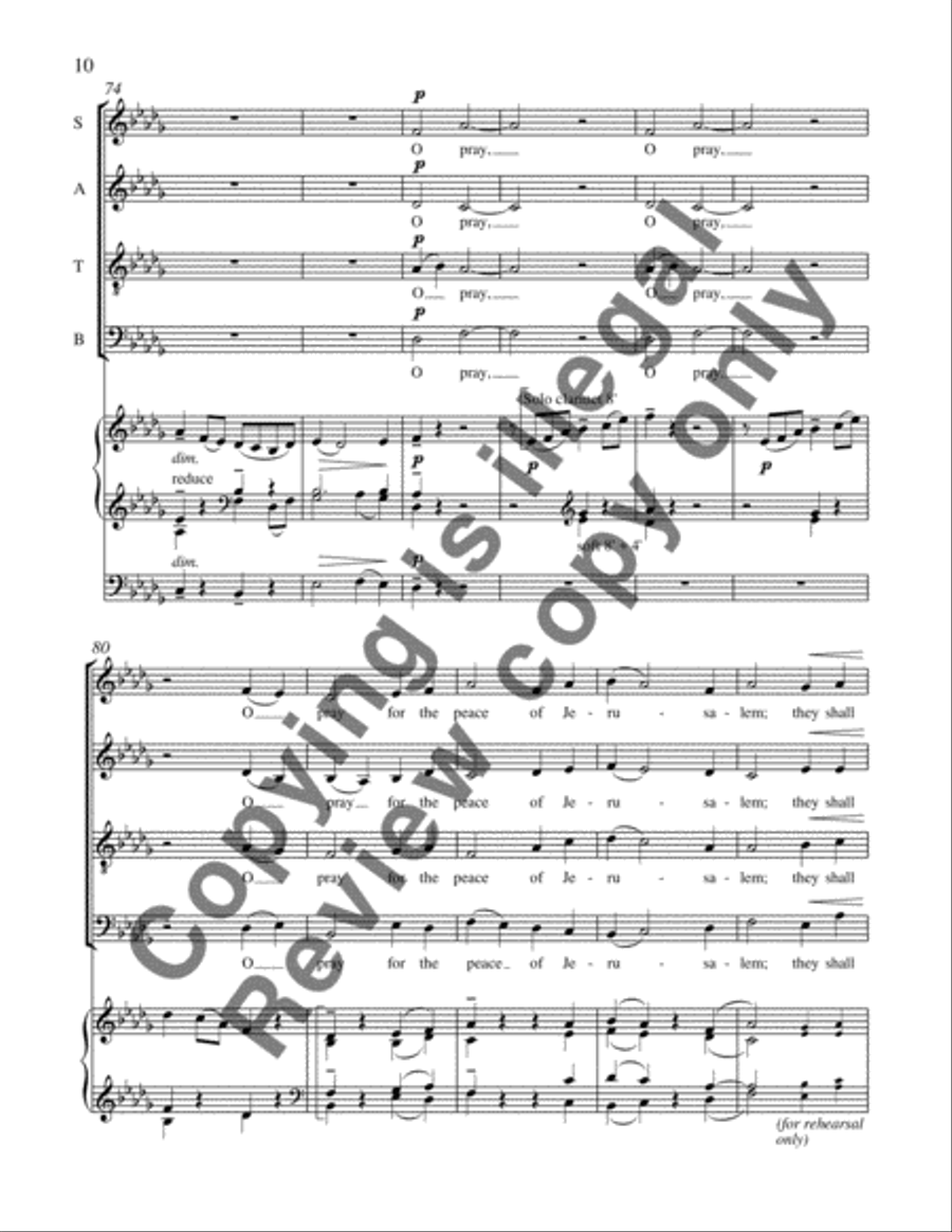 Praises of Jerusalem Praises of Jerusalem 4-Part scores gallery preview page 6