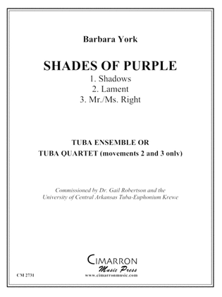 Book cover for Shades of Purple