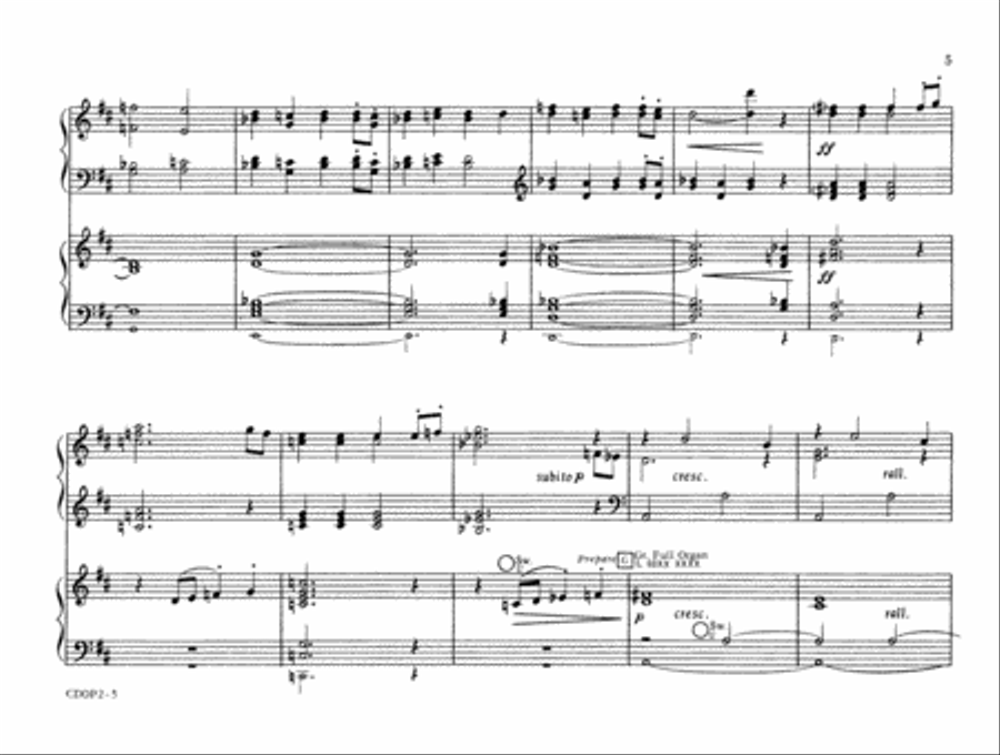 Christmas Duets for Organ and Piano, No. 2 Organ scores gallery preview page 5