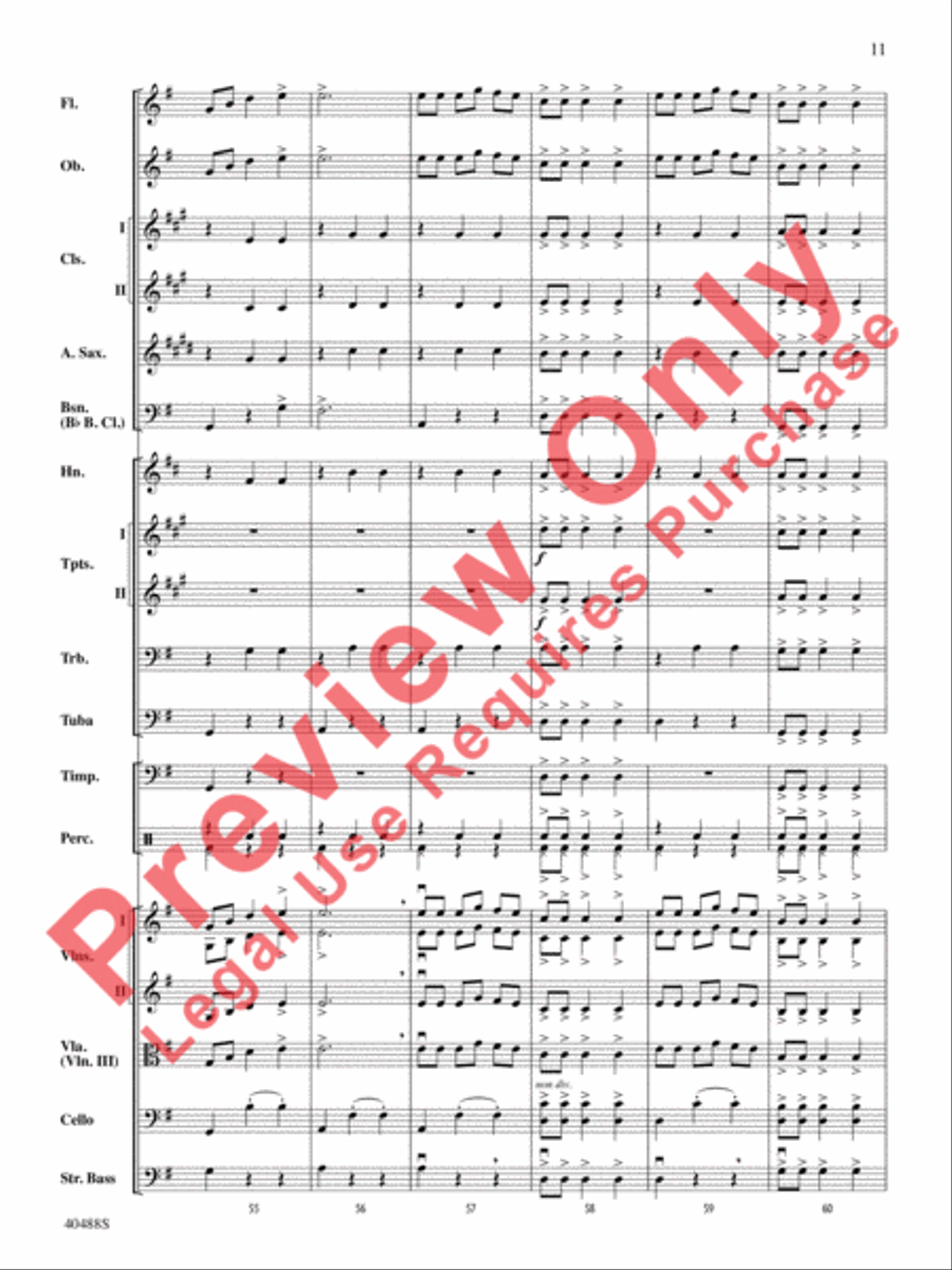 Overture to Die Fledermaus Full Orchestra scores gallery preview page 12