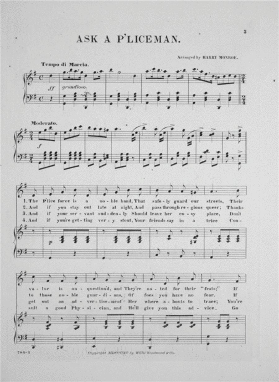 Ask a Policeman Voice scores gallery preview page 2