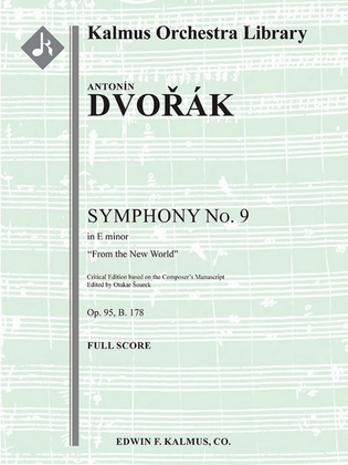 Book cover for Symphony No. 9 in E minor, Op. 95/ B. 178: From the New World (critical ed.)