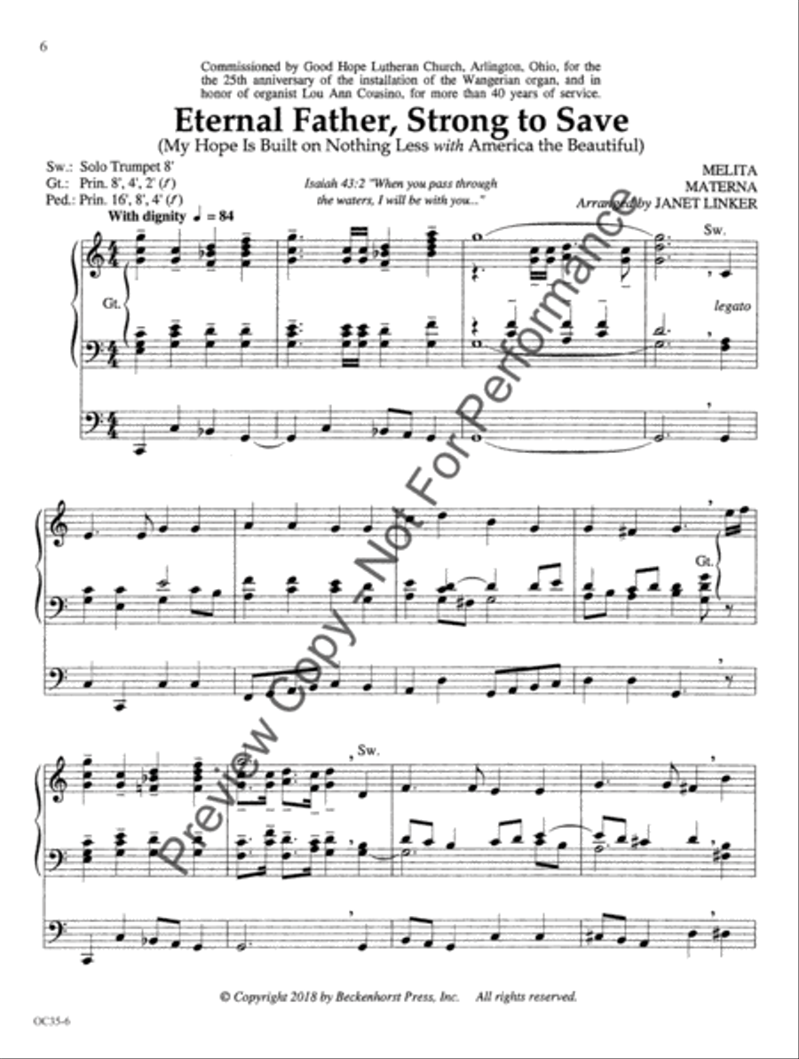 Mine Eyes Have Seen the Glory Organ scores gallery preview page 7