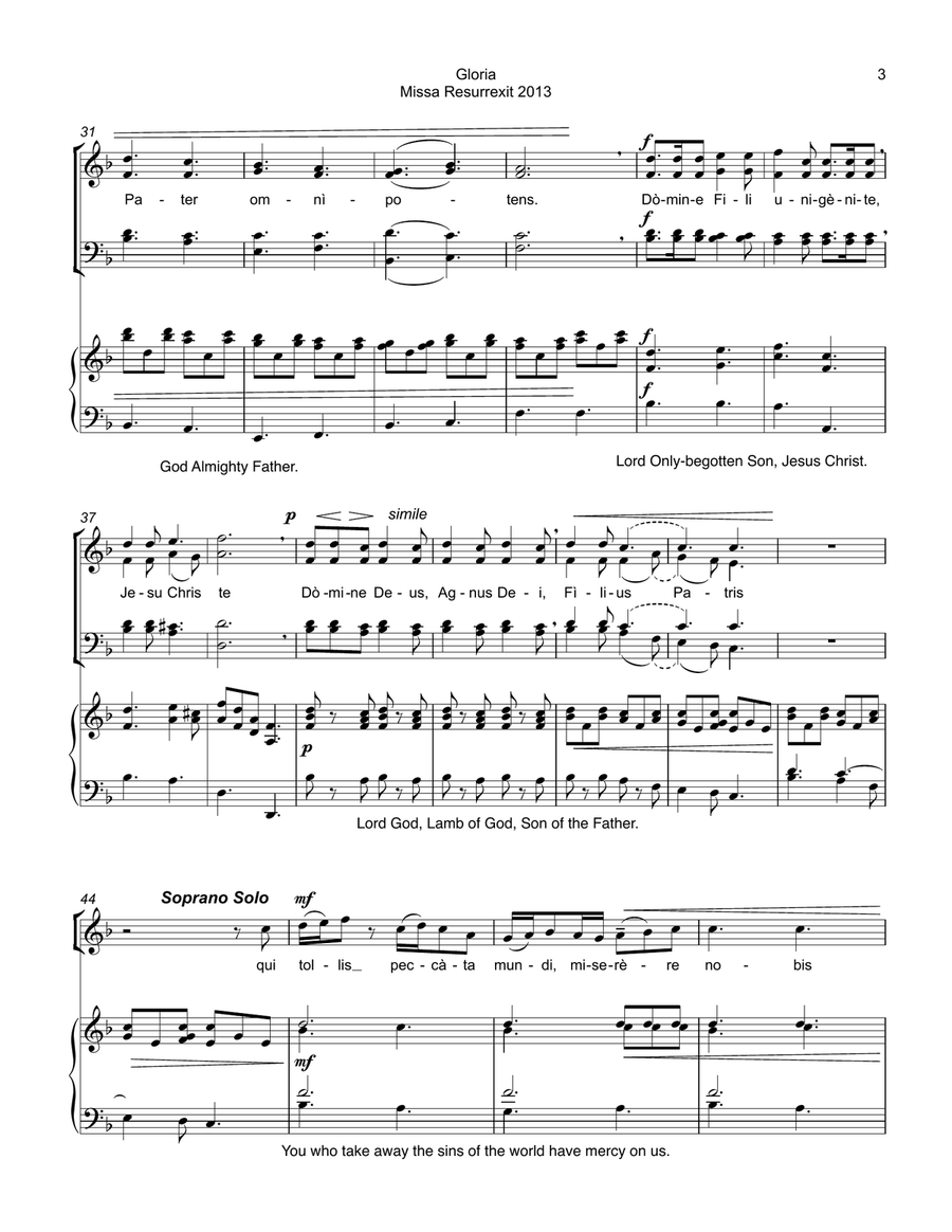 Gloria In Excelsis Deo (from 