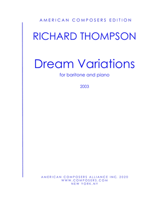 [ThompsonRO] Dream Variations (for Baritone)
