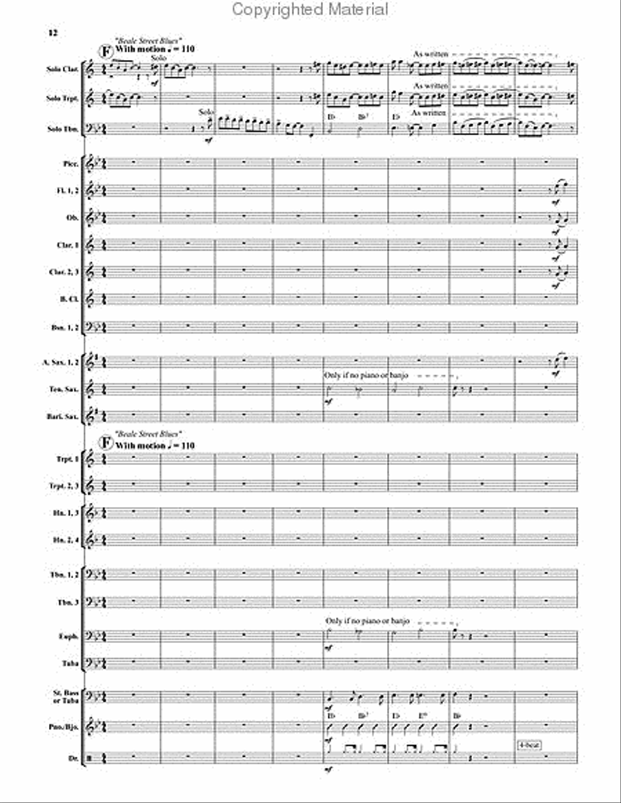 Dixieland Live! Concert Band scores gallery preview page 6