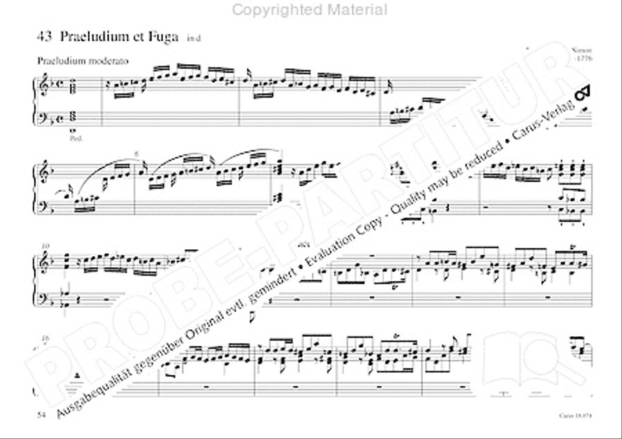 Organo pleno. Orgelstucke zum Ein- und Auszug Organ Solo scores gallery preview page 62