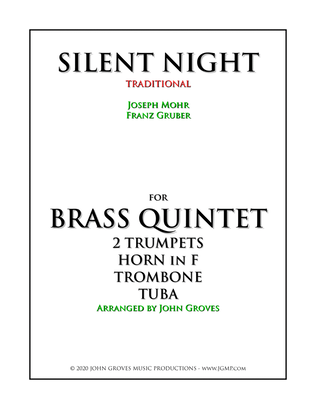 Book cover for Silent Night - Brass Quintet