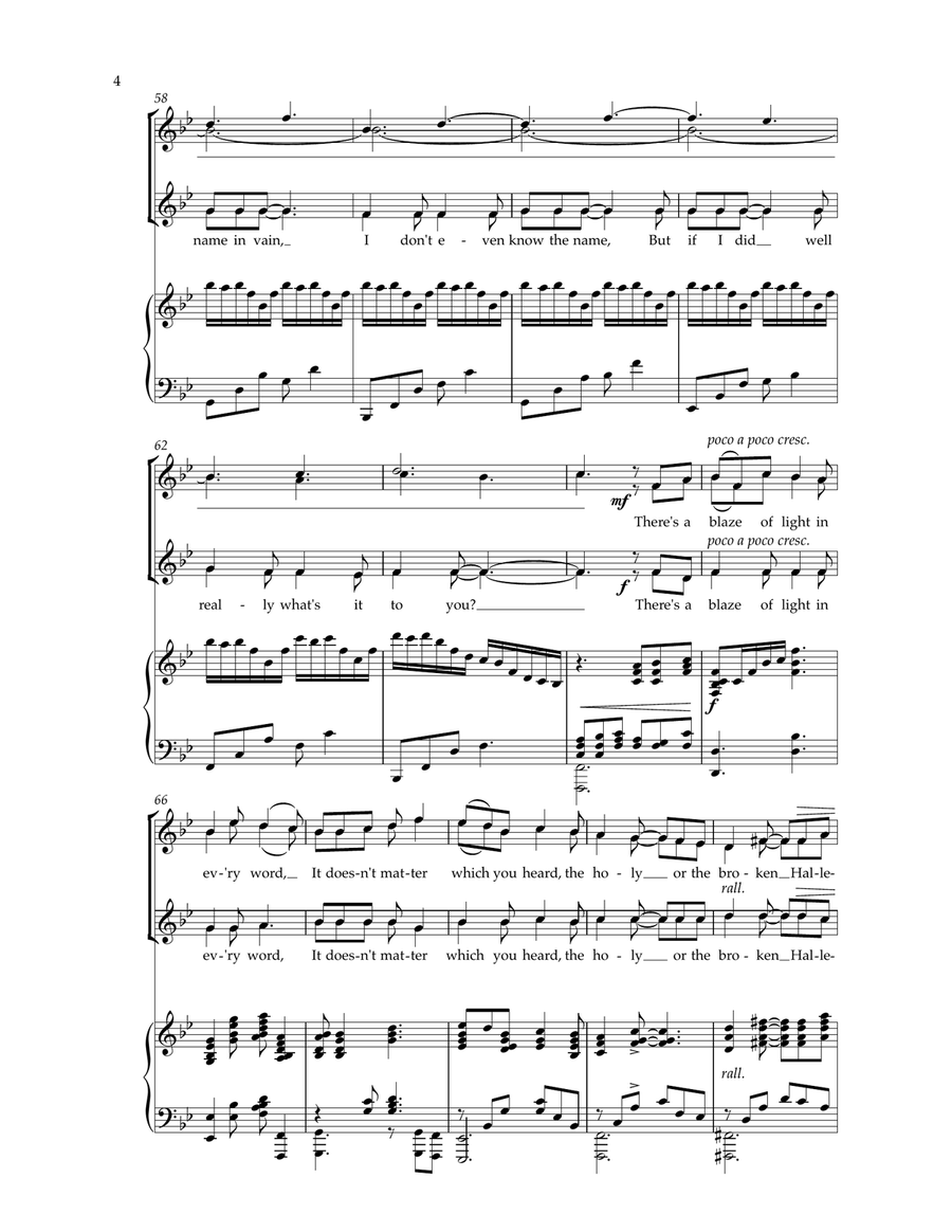 Hallelujah SSAA scores gallery preview page 5