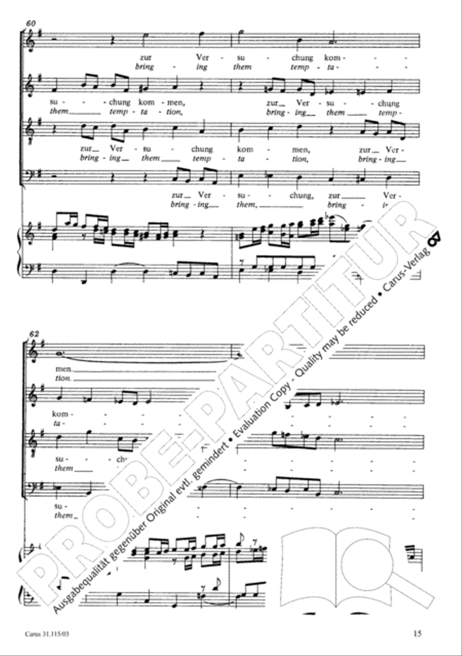 O my spirit, be prepared (Mache dich, mein Geist, bereit) 4-Part scores gallery preview page 16