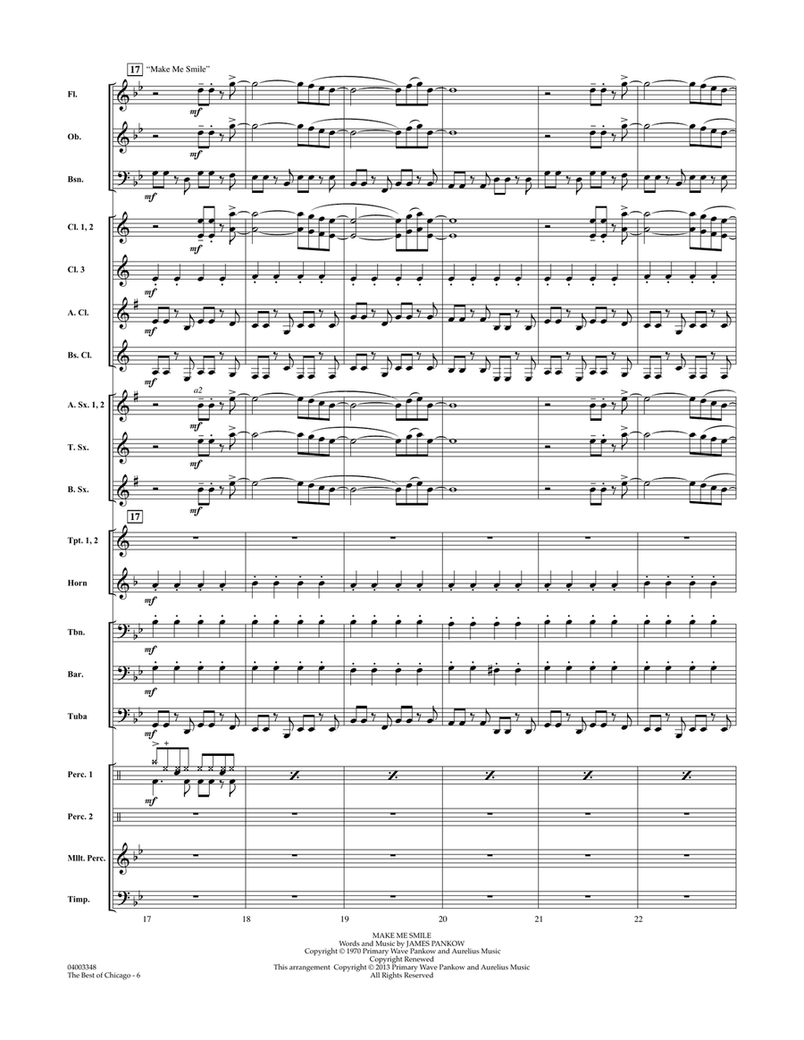 The Best Of Chicago - Conductor Score (Full Score) Concert Band scores gallery preview page 5