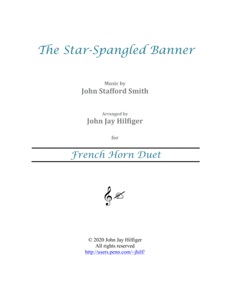 The Star-Spangled Banner for French Horn Duet image number null