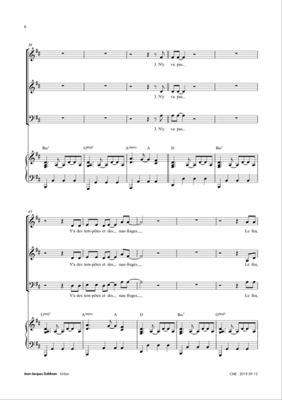 La Bas La Bas 3-Part scores gallery preview page 6