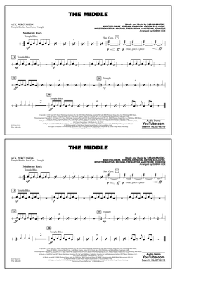 The Middle (arr. Ishbah Cox) - Aux Percussion