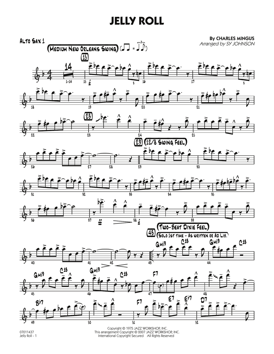 Jelly Roll - Alto Sax 1