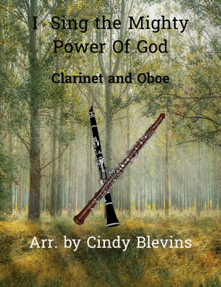 Book cover for I Sing the Mighty Power Of God, for Clarinet and Oboe