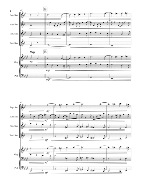 Lohengrin – Elsa’s Procession to the Cathedral (for Saxophone Quartet SATB) image number null