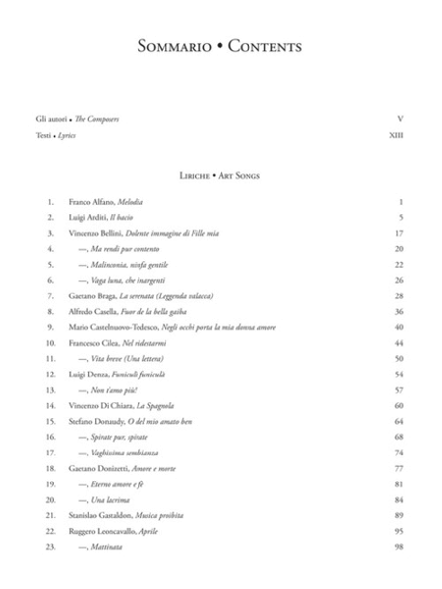 Italian Art Songs Medium Voice scores gallery preview page 2