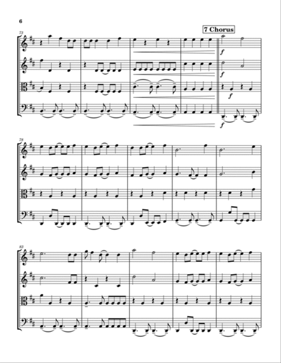 Paper Rings String Quartet scores gallery preview page 6