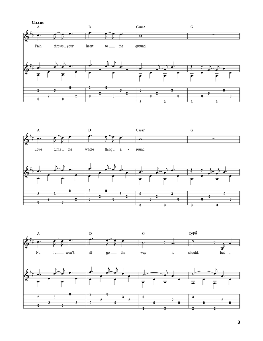 The Heart Of Life The Heart Of Life Acoustic Guitar scores gallery preview page 3