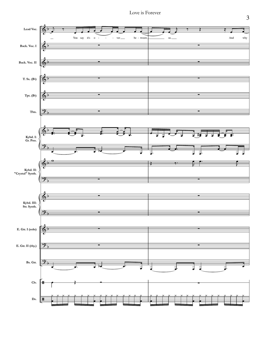 Love Is Forever Small Ensemble scores gallery preview page 3