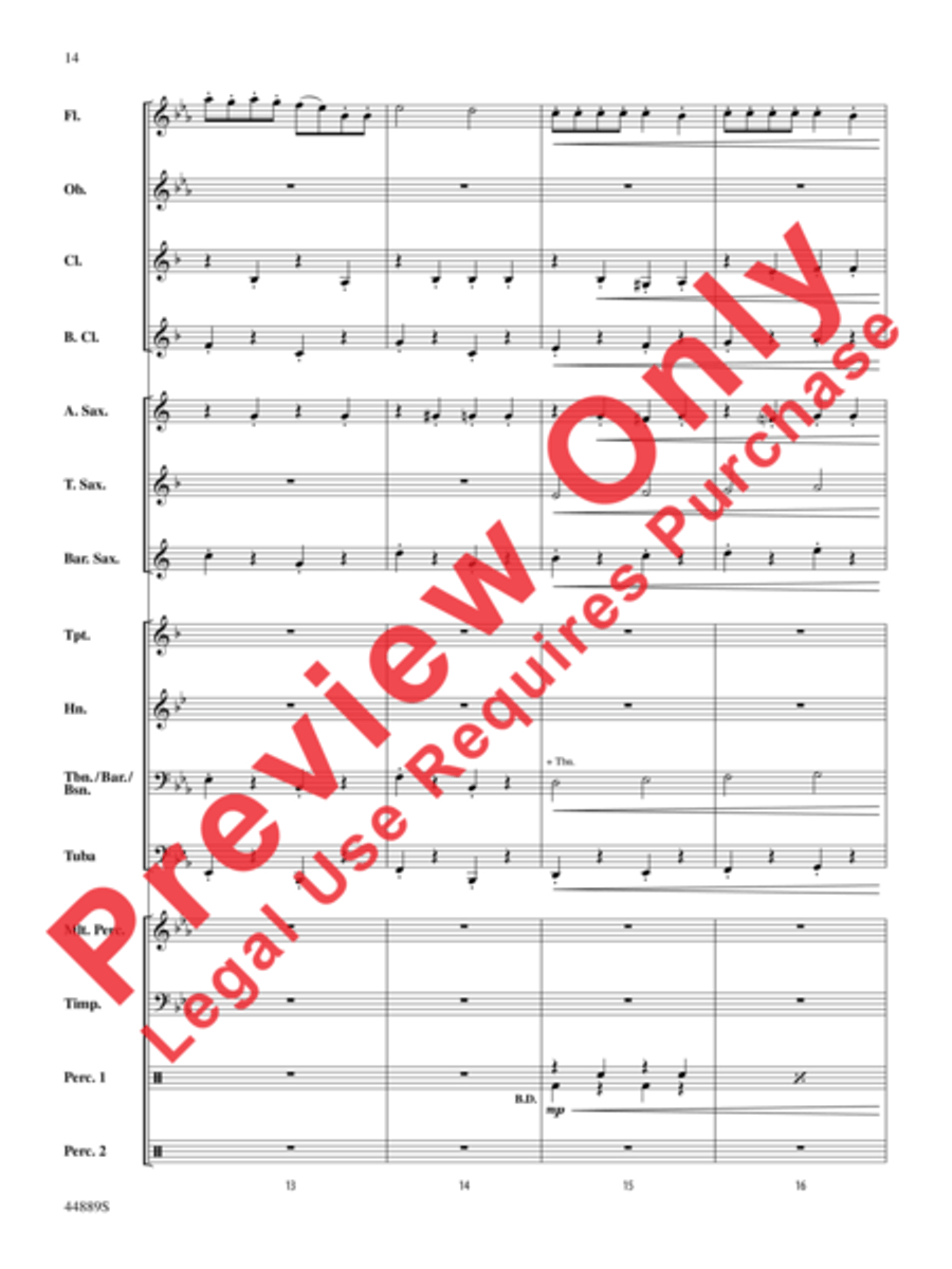 Three Miniature Nutcrackers Concert Band scores gallery preview page 14