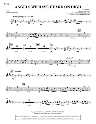 Angels We Have Heard On High (from A Symphony Of Carols) - Bb Trumpet 1