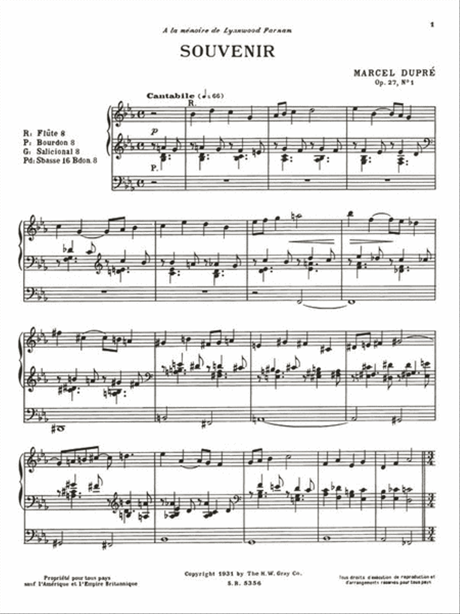 Sept Pieces Op.27 Organ scores gallery preview page 2