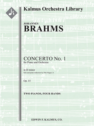 Book cover for Concerto for Piano No. 1 in D minor, Op. 15