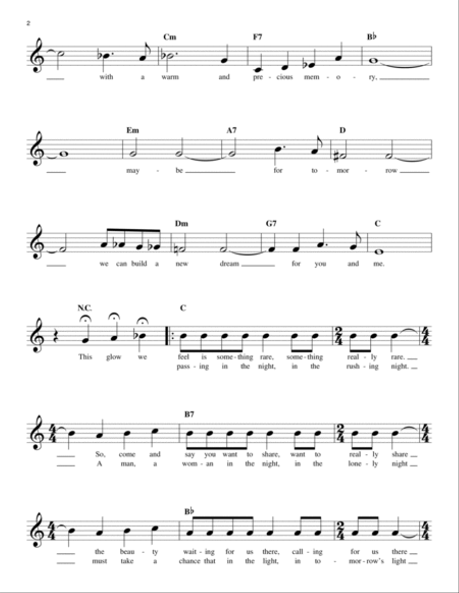 A Man And A Woman (Un Homme Et Une Femme) Piano scores gallery preview page 2