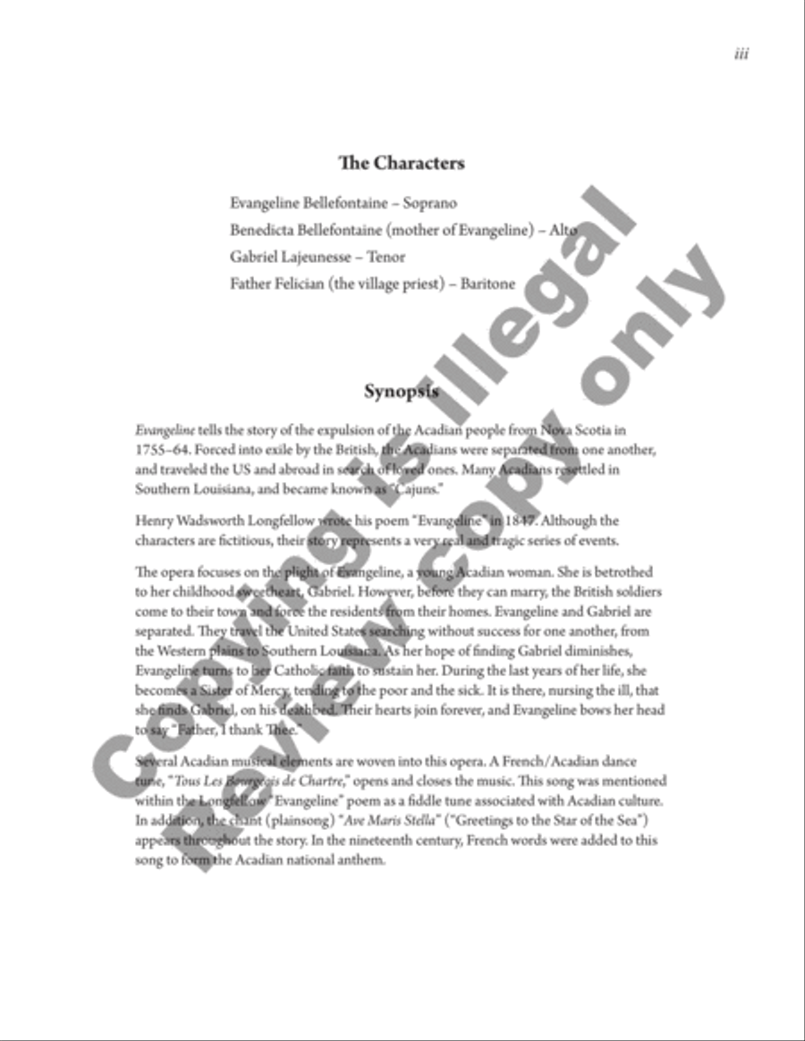 Evangeline Choir scores gallery preview page 3