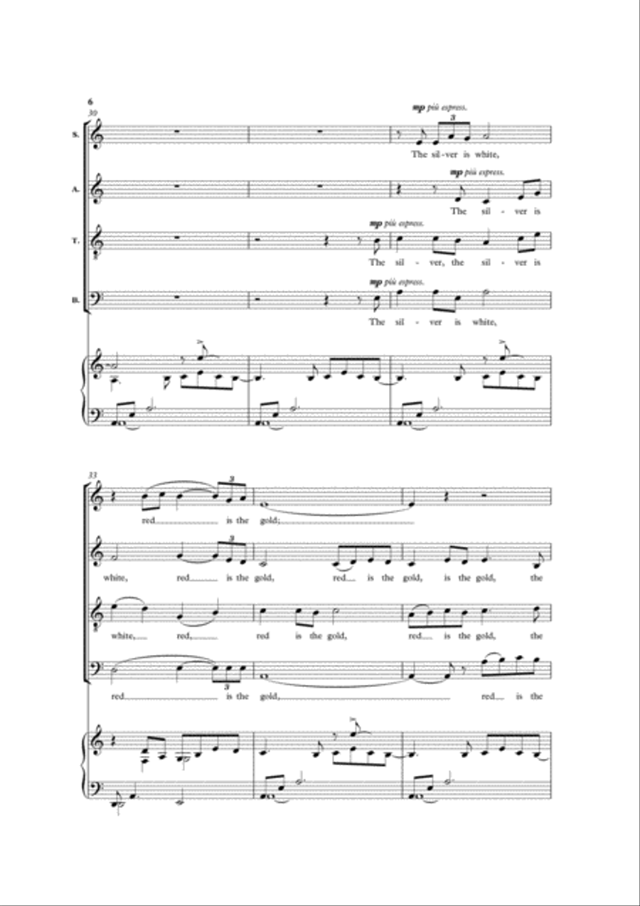 The Lily and the Rose The Lily and the Rose 4-Part scores gallery preview page 3
