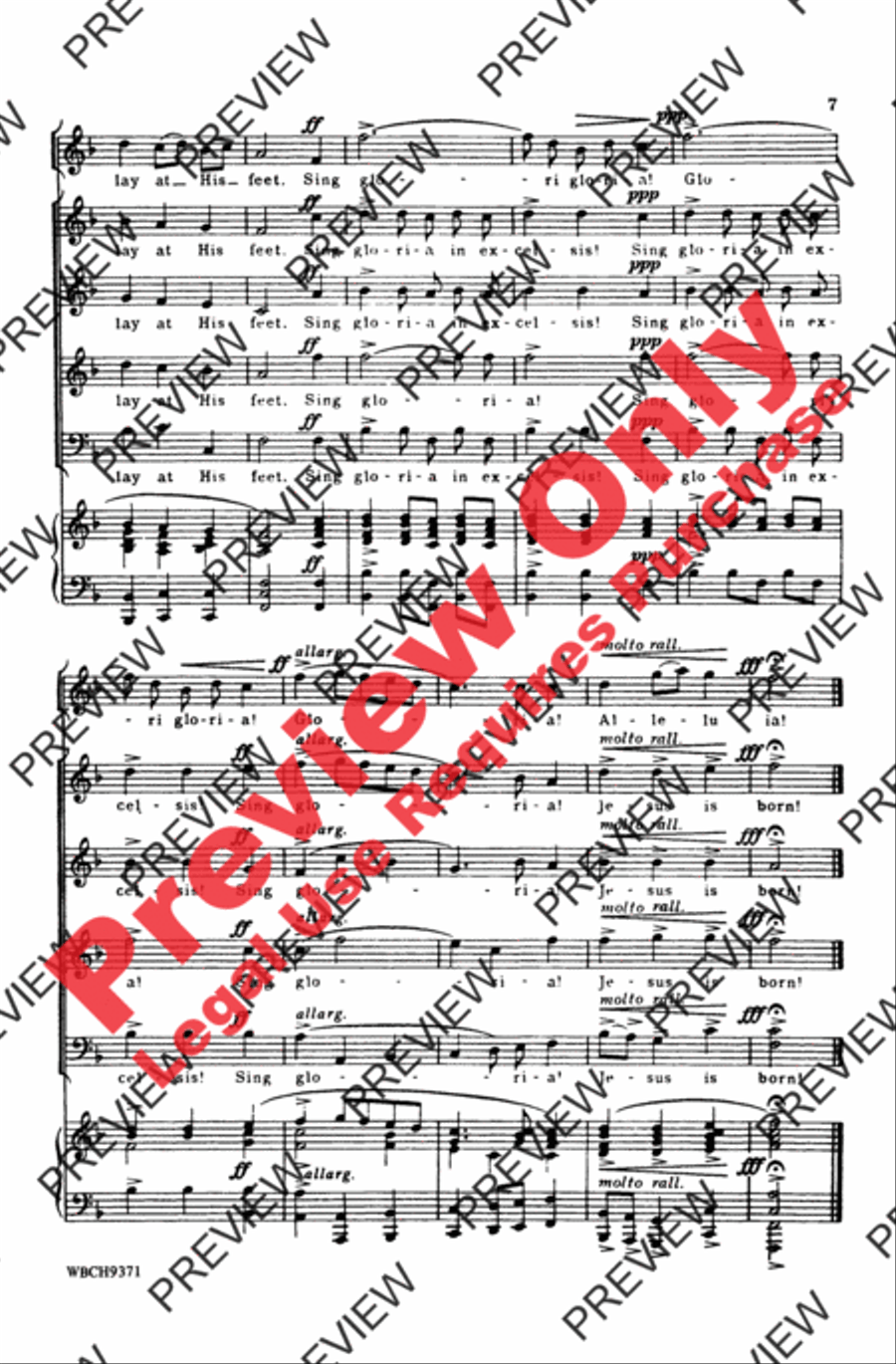 Sing Gloria 4-Part scores gallery preview page 7