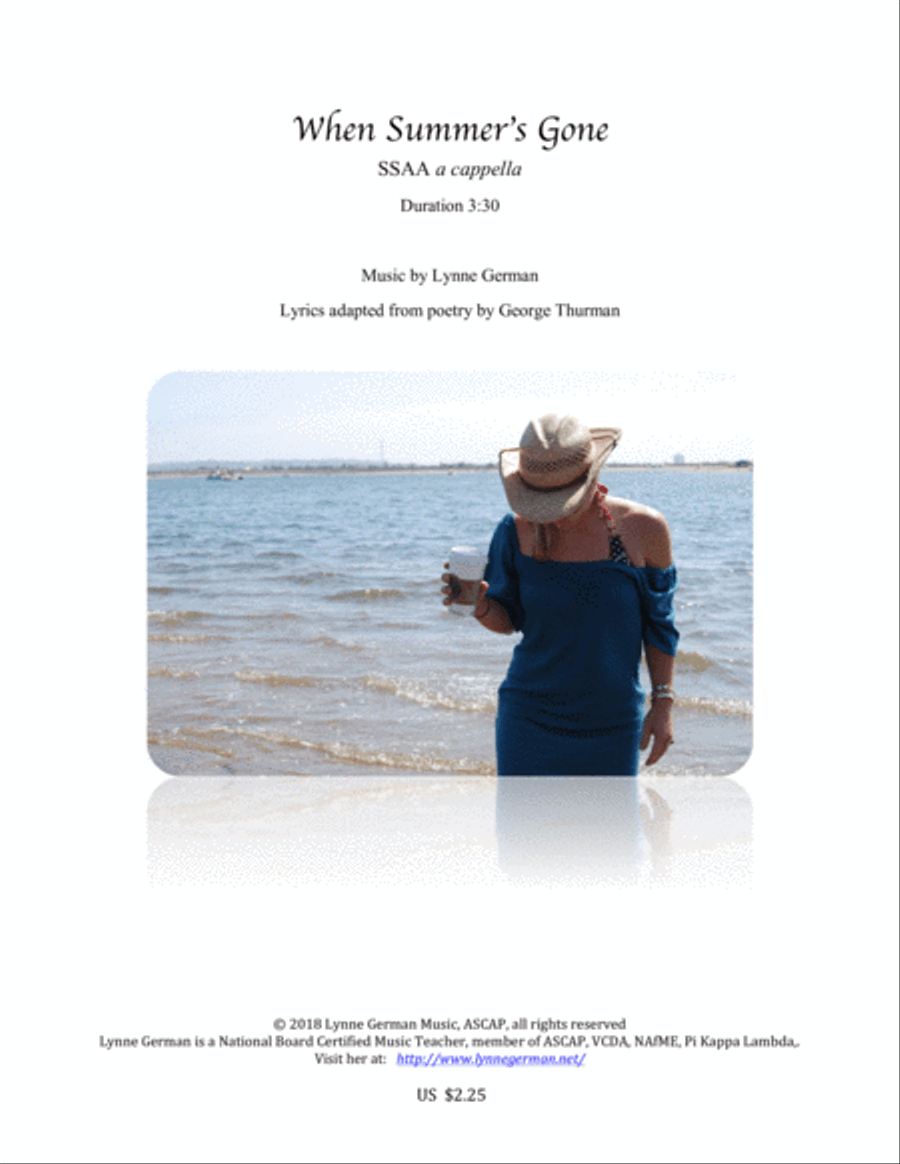 When Summer's Gone When Summer's Gone SSAA scores gallery preview page 1