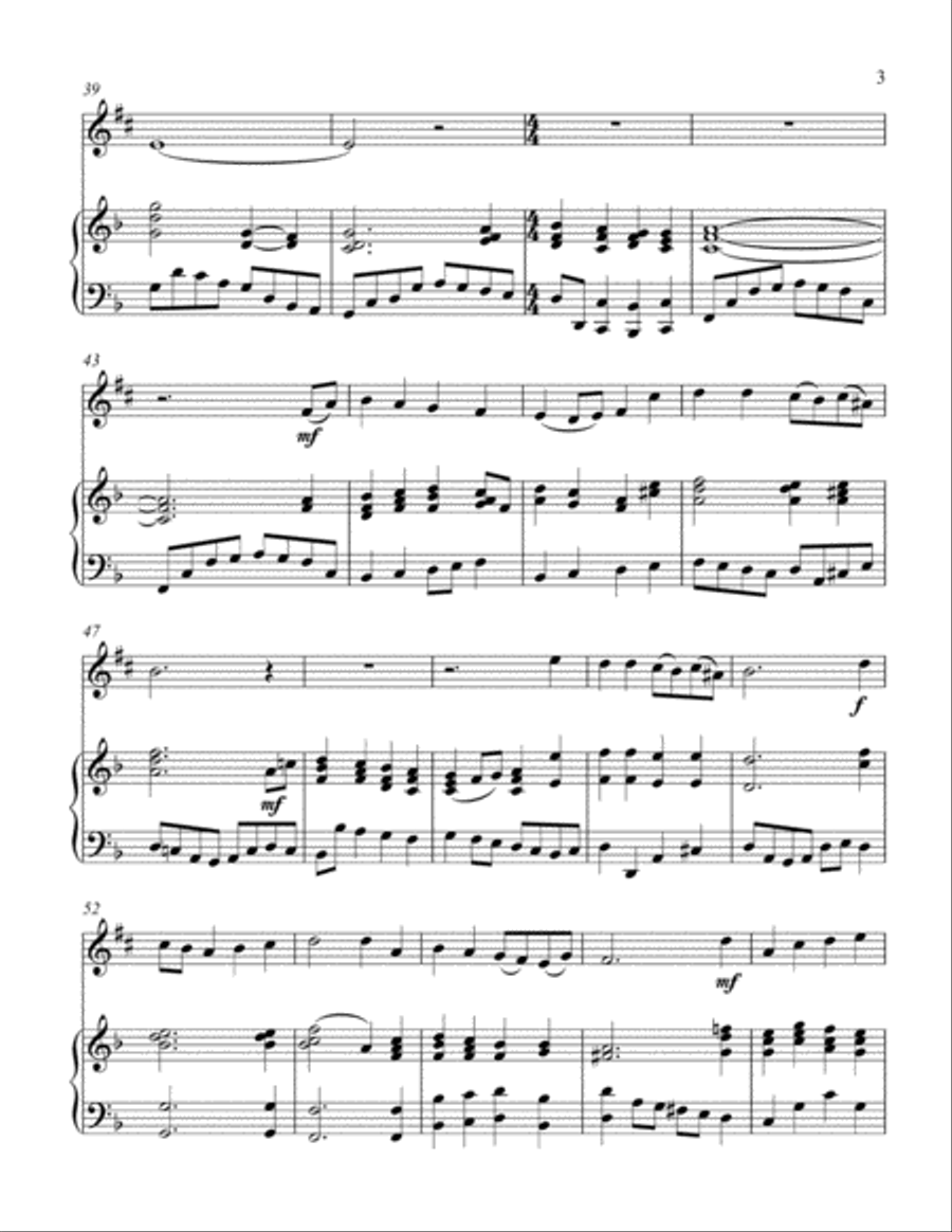 A Savior's Love (treble Eb instrument solo) Alto Saxophone scores gallery preview page 4