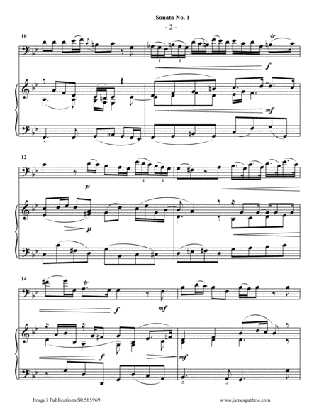 Vivaldi: Sonata No. 1 for Euphonium & Piano image number null