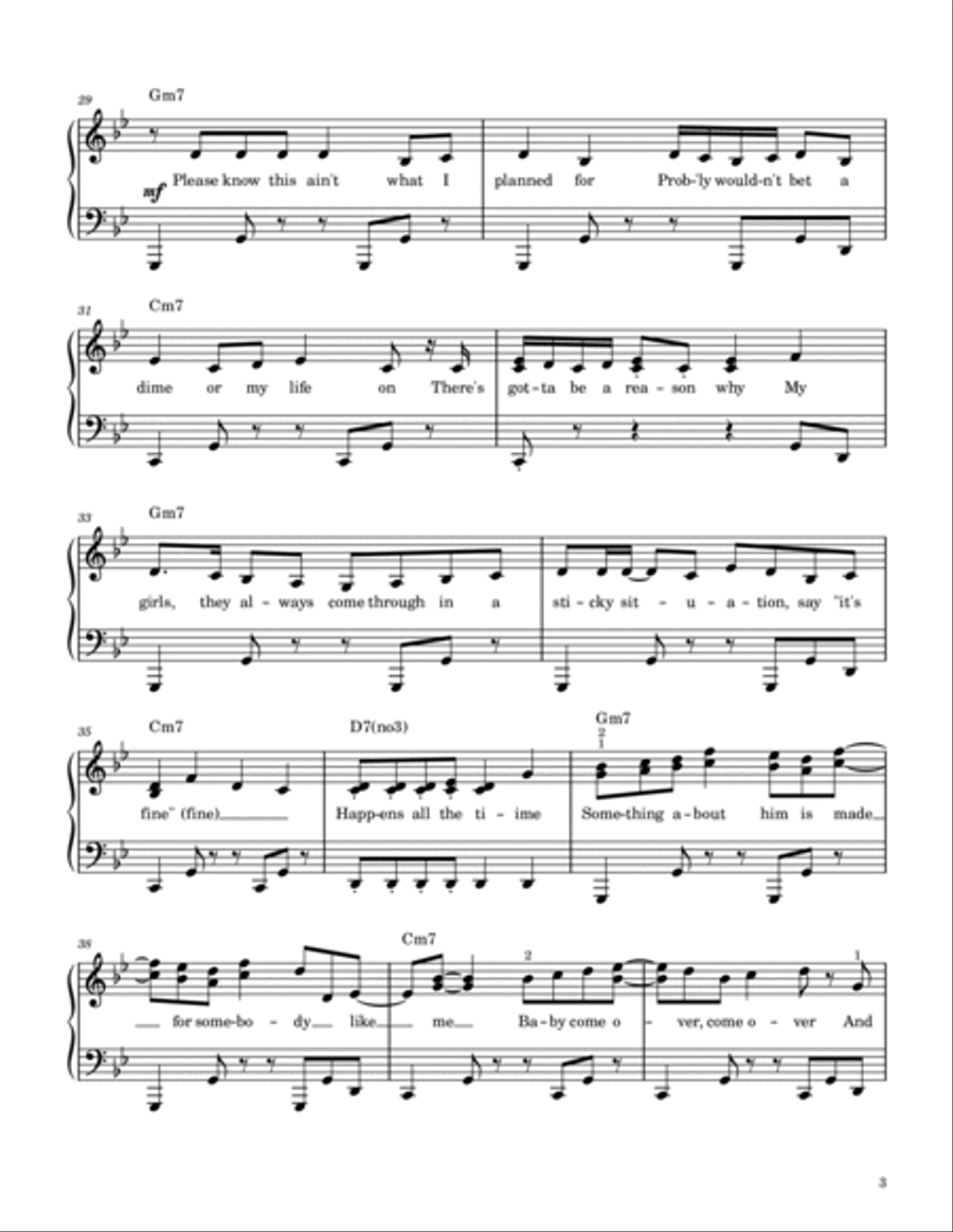 The Boy Is Mine Piano Solo scores gallery preview page 3
