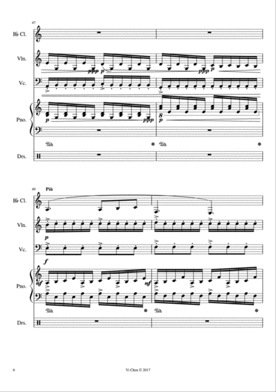 Tremor 0330 Small Ensemble scores gallery preview page 6
