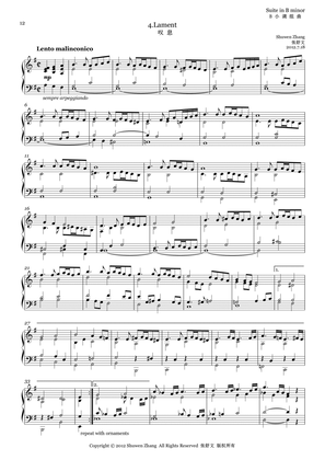 Suite in b minor, No.4: Lament