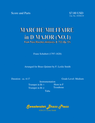 Marche militaire in D major (No.1)