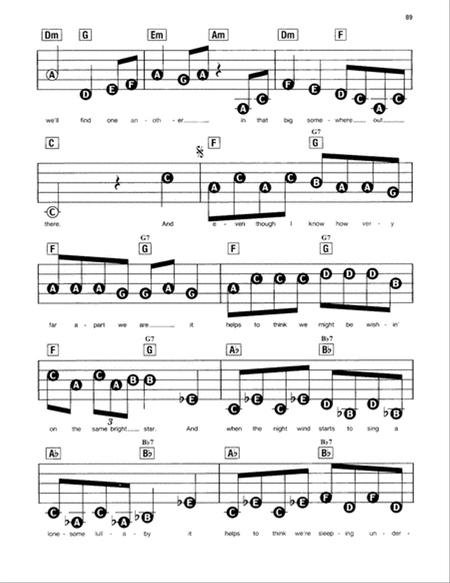 Somewhere Out There Voice scores gallery preview page 2