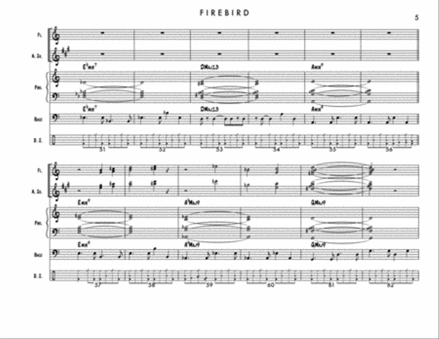 Firebird, BMI Work #17075594 (Full Score) Jazz Ensemble scores gallery preview page 5