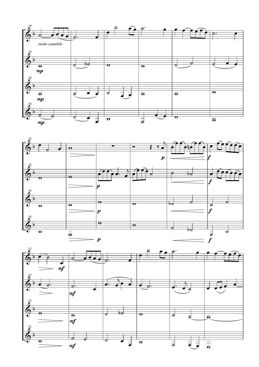 Once Upon A Time In The West from the Paramount Picture ONCE UPON A TIME IN THE WEST Woodwind Quartet scores gallery preview page 6