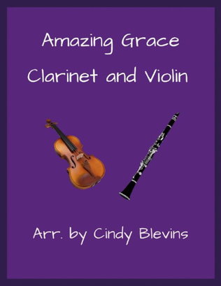 Book cover for Amazing Grace, Clarinet and Violin