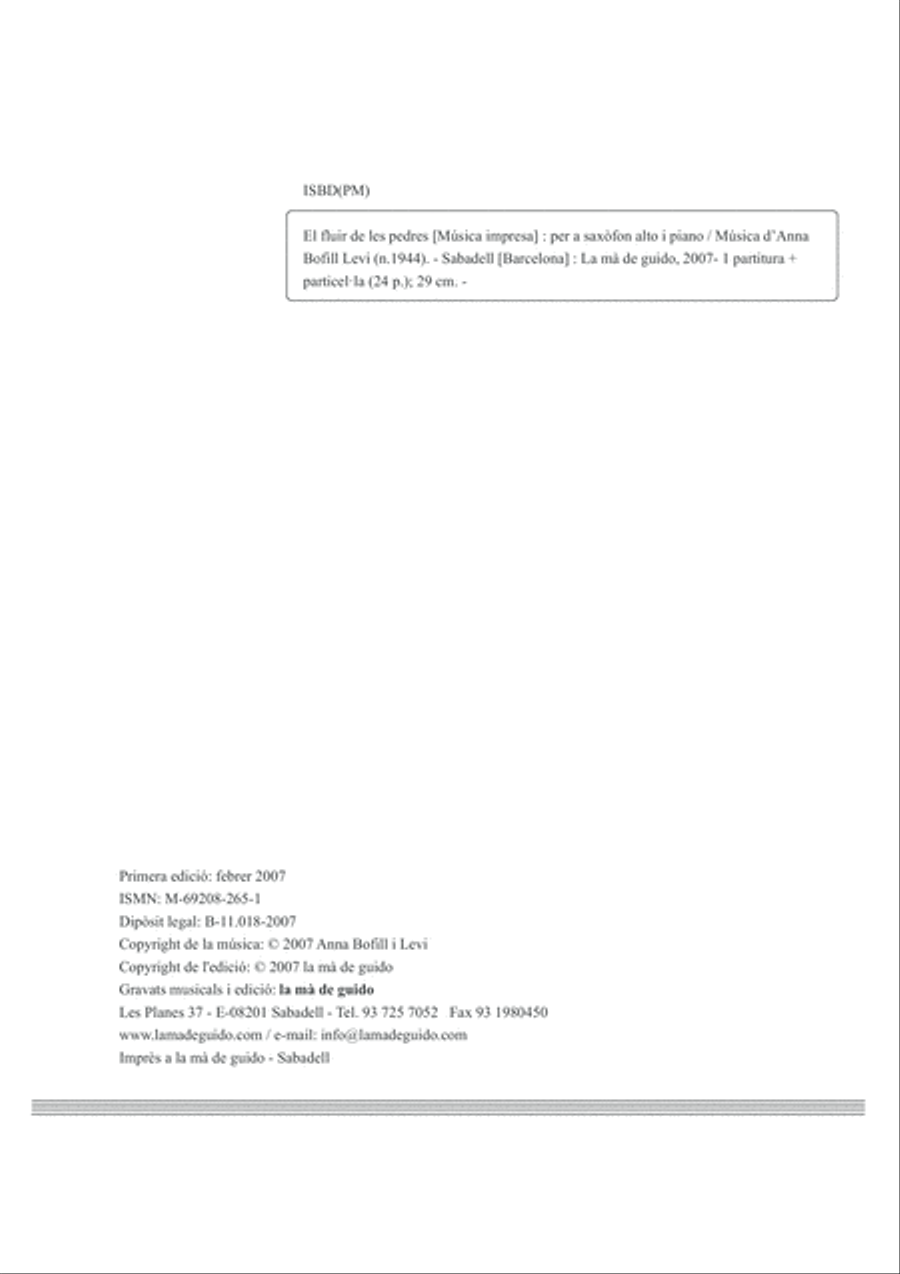 El fluir de les pedres El fluir de les pedres Alto Saxophone scores gallery preview page 4